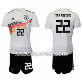Camisetas Alemania TER STEGEN 22 Niños Primera Equipacion 2019